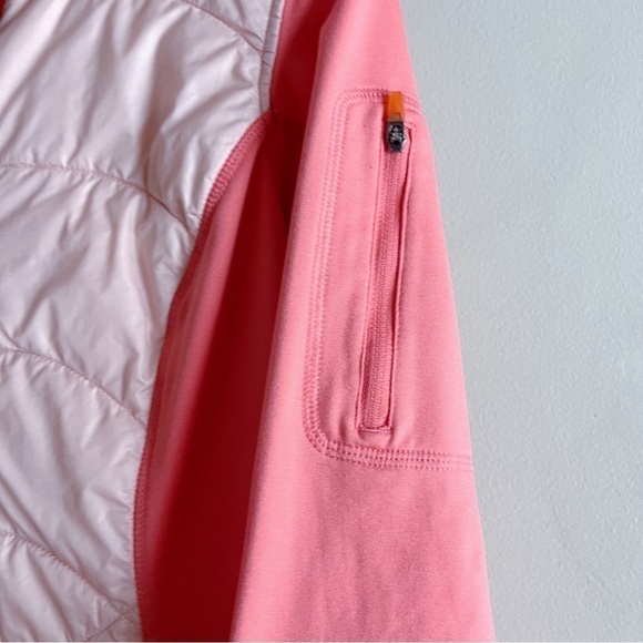 Eddie Bauer Pink Hooded Zip Up Hybrid Jacket, Active‎ Wear, Size Medium - Picture 5 of 12